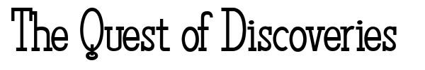 The Quest of Discoveries font preview